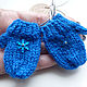 Doll mittens 5 cm knitted blue. Clothes for dolls. BarminaStudio (Marina)/Crochet (barmar). Online shopping on My Livemaster.  Фото №2
