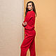 Order Red tracksuit. SHAPAR - knitting clothes. Livemaster. . Tracksuits Фото №3