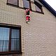 Santa Claus on ladder (on wall). Stuffed Toys. Mariya Yacumira. My Livemaster. Фото №4