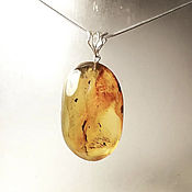 Украшения handmade. Livemaster - original item Large pendant made of natural Baltic amber(524). Handmade.