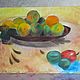 Batik painting ' Still Life with fruit'. Pictures. Batic.  Author's throw pillows. My Livemaster. Фото №4