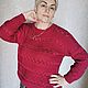 Заказать Джемпер женский вязаный винного цвета. bedelicate. Ярмарка Мастеров. . Джемперы Фото №3