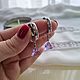 Заказать Серьги-трансформеры "Lavender". Olga Kokina_jewelry. Ярмарка Мастеров. . Серьги-кольца Фото №3
