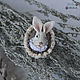Brooch 'Vanilla the rabbit', Brooch-clip, Furnaces,  Фото №1