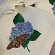  Льняные салфетки «Гортензия». Салфетки. Анна Смирнова (embroiderylinen). Интернет-магазин Ярмарка Мастеров.  Фото №2