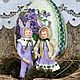 Пасхальное ретро-яичко с куколками внутри. Пасхальные сувениры. Витрина сказок | Мастерская. Интернет-магазин Ярмарка Мастеров.  Фото №2