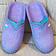 Order Women's felted slippers Mint and Lavender. MMwool (marinamol). Livemaster. . Slippers Фото №3