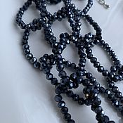 Украшения handmade. Livemaster - original item Evening bright necklace made of Czech beads with chrome glitter beads Czech Republic. Handmade.