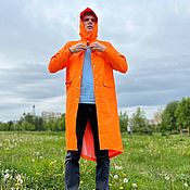 Мужская одежда handmade. Livemaster - original item Raincoat long from rain and wind, waterproof high-quality unisex. Handmade.