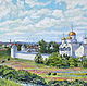 Elena Shvedova Picture makom Space.Suzdal` ( canvas on cardboard, oil paint) 30 x 40, 2016, the frame is not decorated. can help with the design.
