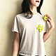 T-shirt white free pocket tennis balls. T-shirts. ThePocket. Online shopping on My Livemaster.  Фото №2