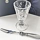A set of 'SELFISH ENGRAVED CLASSIC-25' (a glass and fork diner), Shot Glasses, Zhukovsky,  Фото №1
