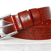 Аксессуары handmade. Livemaster - original item Personalized Leather Belt, Le Petit Prince Belt. Handmade.