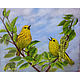 Oil painting birds ' Messengers of spring', Pictures, Belorechensk,  Фото №1