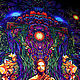 Медитативное флюрное полотно «Fractal Shambhala». Гобелен. Fractalika. Интернет-магазин Ярмарка Мастеров.  Фото №2