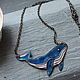 Колье Кит С Горячей Эмалью и Жемчужиной. Колье. NadyaBriJewelry. Интернет-магазин Ярмарка Мастеров.  Фото №2