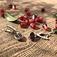 Серьги с гранатом из серебра. Серьги классические. GAMMA jewelry. Ярмарка Мастеров.  Фото №6