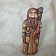Slavic God Veles with an Owl. The Old Man, The Idol. Home amulet, talisman, Figurines in Russian style, Istra,  Фото №1