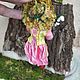 Игрушка на елку, сувенир на подарок Девочка с цветами и корзинкой. Елочные игрушки. Светлана. Интернет-магазин Ярмарка Мастеров.  Фото №2