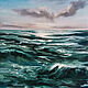 Oil painting Sea Sea waves Seascape, Pictures, Moscow,  Фото №1
