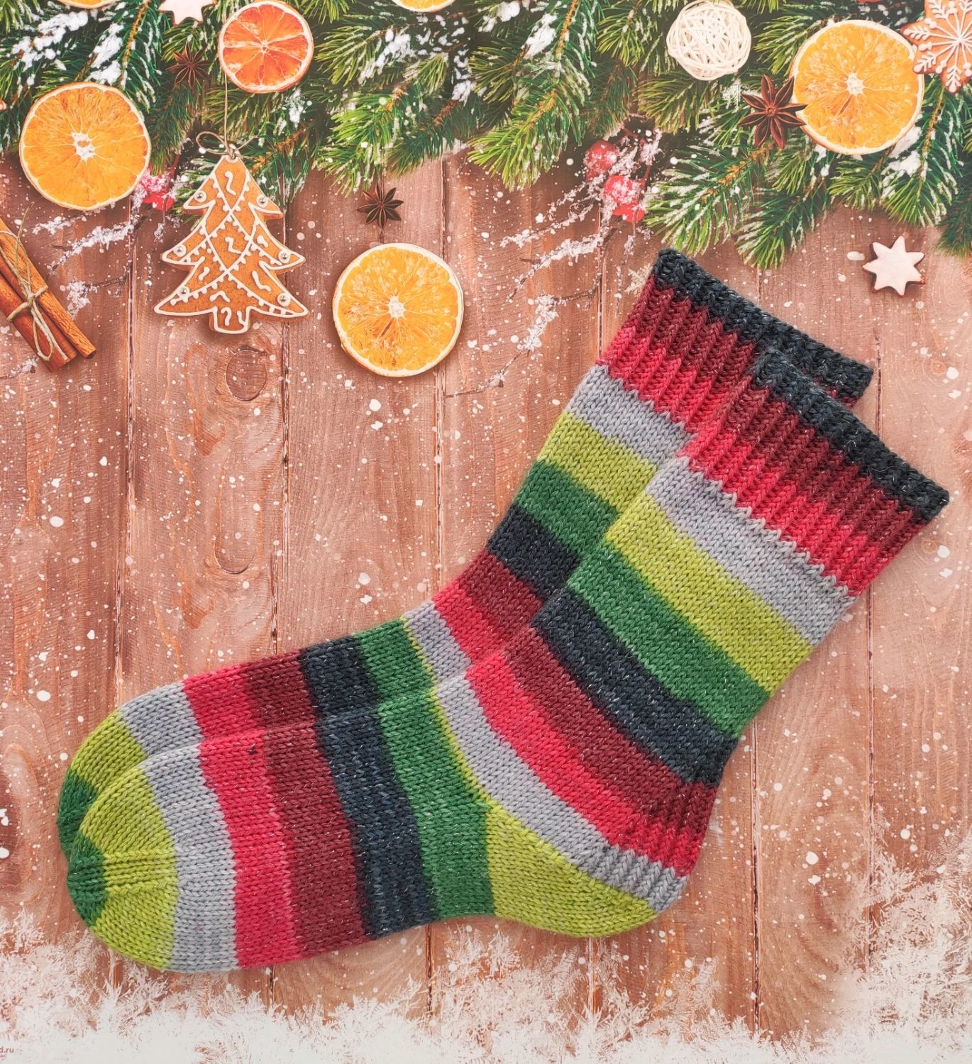 Как сшить рождественский носок для подарков