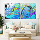 Interior modular painting abstraction. Large painting to order, Pictures, St. Petersburg,  Фото №1