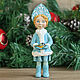 Cotton Christmas Tree Collectible Toys. Snow Maiden and a girl with birds. Christmas decorations. DOLLiAN. My Livemaster. Фото №4