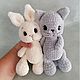 Плюшевый Вязаный зайка. Амигуруми куклы и игрушки. knitting4you. Интернет-магазин Ярмарка Мастеров.  Фото №2