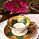 Hutschenreuther.  Beautiful emerald tea pair. Vintage mugs. Imperia. Online shopping on My Livemaster.  Фото №2