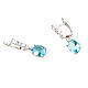 Blue Earrings,Cubic Zirconia earrings,Zircon Blue Ice earrings. Earrings. Irina Moro. My Livemaster. Фото №5