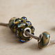 Бусины пандора лэмпворк lampwork. Браслет из бусин. Arty-Crafty - Лидия Ивченко. Интернет-магазин Ярмарка Мастеров.  Фото №2