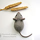 Brooch gray mouse – mouse felted wool ( mouse brooch). Brooches. Woolen Zoo. My Livemaster. Фото №4