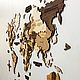 Карта мира из дерева на стену, интерьерная 100х60см Русский яз. Карты мира. Woodpecker Craft. Интернет-магазин Ярмарка Мастеров.  Фото №2