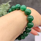 Украшения handmade. Livemaster - original item Bracelet African jade green with cut. Handmade.