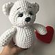 Белый Мишка Снежка. Мягкие игрушки. Irina_r (Babyandjoy). Ярмарка Мастеров.  Фото №5