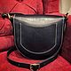 Сумка crossbody из чёрной кожи через плечо. Сумка через плечо. Юлия Врублевская (vrublevsky-j). Ярмарка Мастеров.  Фото №4