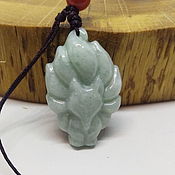 Украшения handmade. Livemaster - original item Nine-Tailed Fox Kitsune Pendant (jade)4. Handmade.