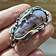 Order Lizard pendant with natural agate made of 925 silver SP0155. Sunny Silver. Livemaster. . Pendant Фото №3