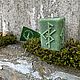 Руническая свеча «Благосостояние» с камнем, Свечи, Москва,  Фото №1