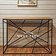 Консольный стол лофт GEOMETRY black. Консоли. SLIVA wood deco. Интернет-магазин Ярмарка Мастеров.  Фото №2