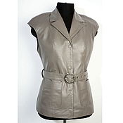 Одежда handmade. Livemaster - original item vests: Women`s leather vest. Handmade.
