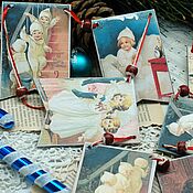 Сувениры и подарки handmade. Livemaster - original item Christmas garland retro style 3. Handmade.