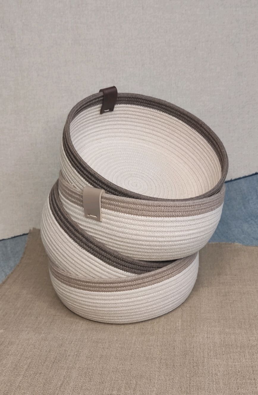 Корзина из шнура в интернет-магазине Ярмарка Мастеров по цене 900 ...