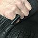 Кольцо мужское из толстой кожи "Тёмный щит". Кольца. AOS Leather Goods (Алексей кожа +). Интернет-магазин Ярмарка Мастеров.  Фото №2