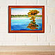 Order Painting landscape 'Cypress. Reflection'. irina-churina (irina-churina). Livemaster. . Pictures Фото №3