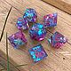 Кости, дайсы, кубики ручной работы для DnD ДнД Sea of Flowers. Фишки и кости. Fantasy Minis. Интернет-магазин Ярмарка Мастеров.  Фото №2