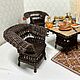 Wicker Doll Chair - Dollhouse furniture. Doll furniture. KOTOMKA_NV kukolnaya miniatyura 1:12. Интернет-магазин Ярмарка Мастеров.  Фото №2