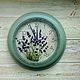 'Blue lavender No. 3' wall Clock, Provence, country. Watch. botanica-m. My Livemaster. Фото №4