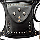 Waist bag: Hip bag leather with spikes and skulls. Waist Bag. Lollypie - Modiste Cat. My Livemaster. Фото №4