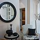 Mirror in mosaic frame, black pearl, Mirror, Krasnodar,  Фото №1
